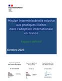 The French inter-ministerial inspection of illegal adoptions.
